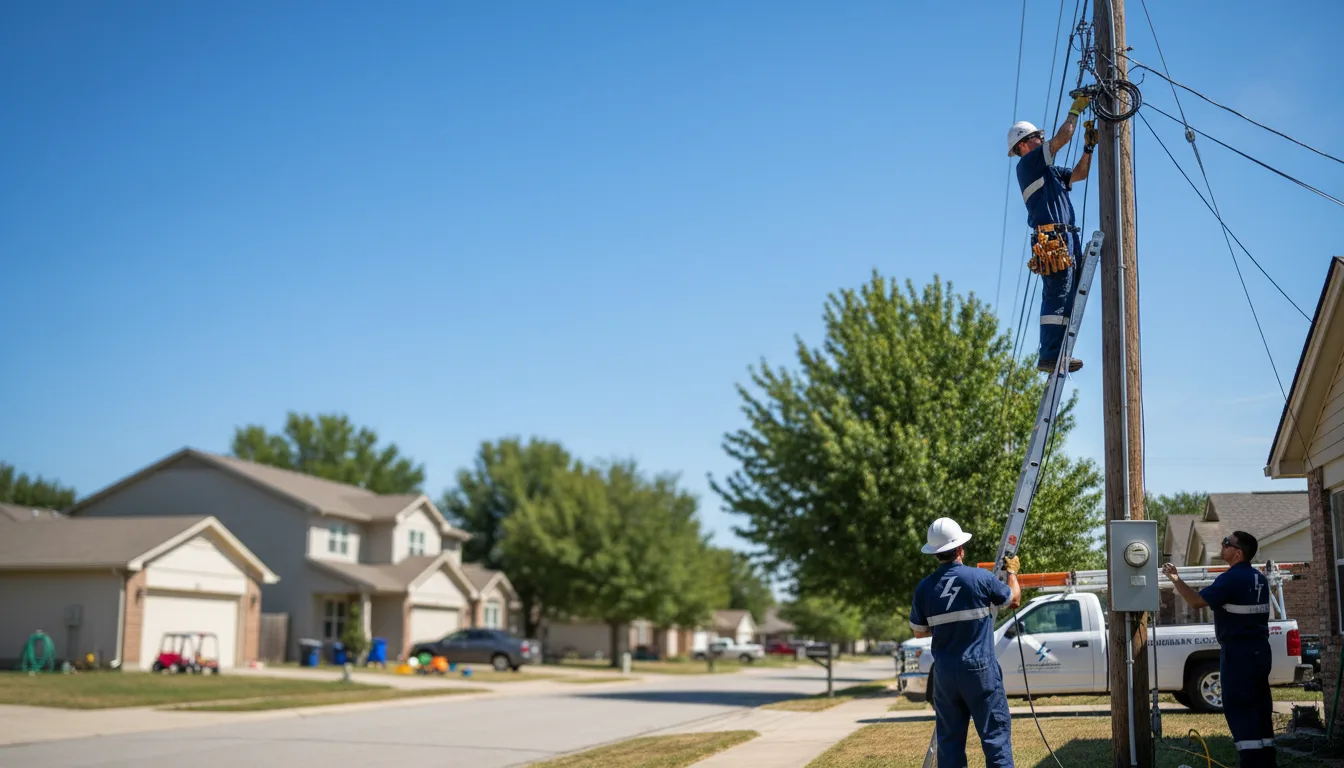 Residential electrician providing installation services in Northville, MI